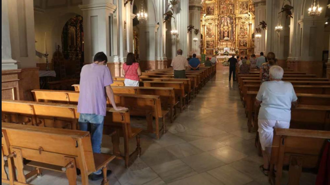 Limitación de aforo en iglesias