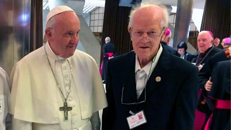 Padre Celestino e Papa Francisco