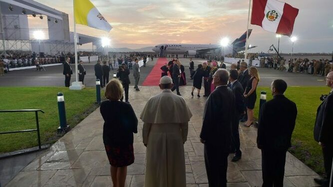 El papa Francisco, en su visita a Perú en 2018.