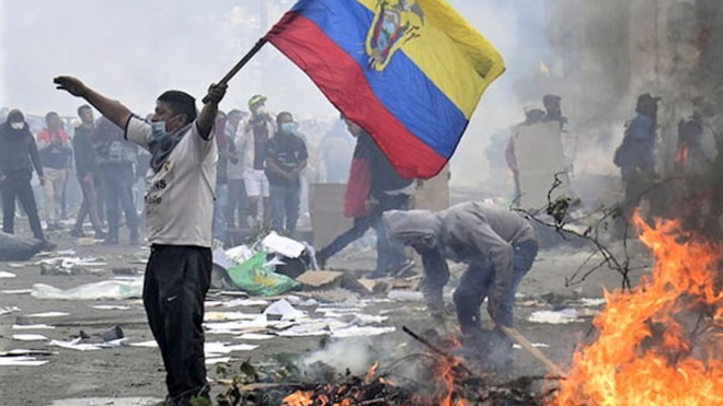 Disturbios en Ecuador