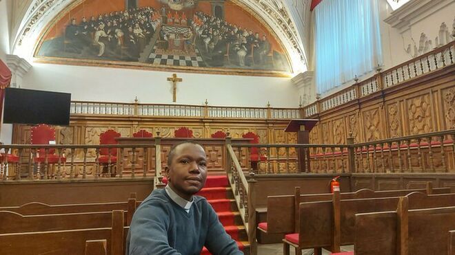 Eddy Yves Yao, alumno de Costa de Marfil