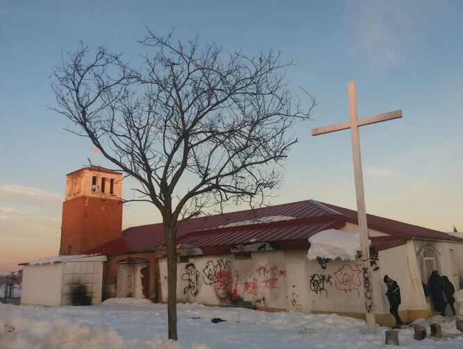 La parroquia de La Cañada, nevada