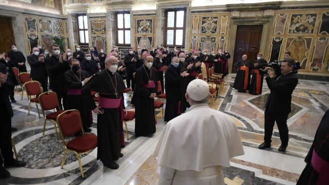 Audiencia de Francisco con los componenetes de la Oficina de Catequesis