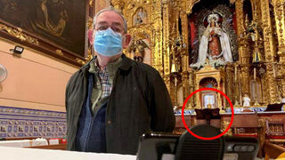 Miguel Ángel García en la parroquia de Nuestra Señora de la Victoria de Arahal