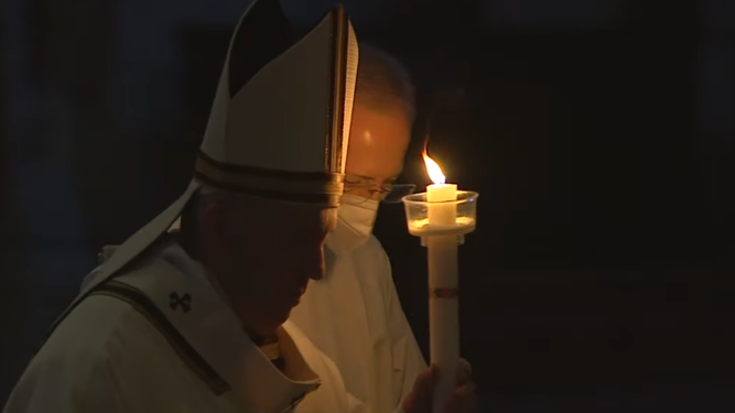El Papa en las candelas
