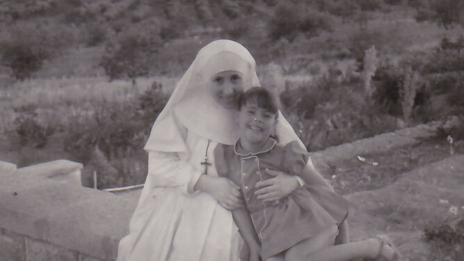 Con una sobrina