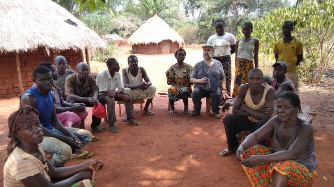 El obispo de Bangassou, en Niakari