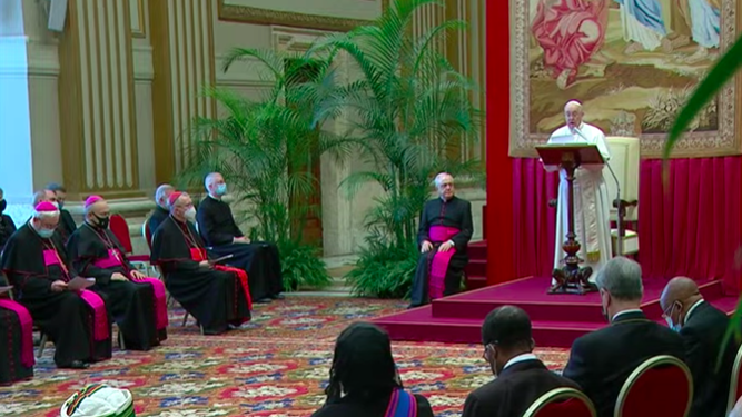 El Papa plantea un 'programa global' para el mundo postpandemia