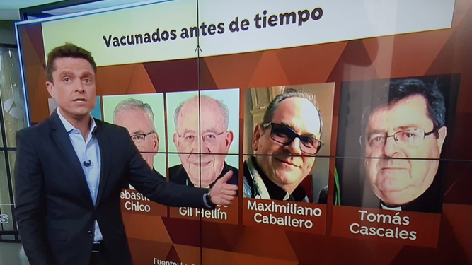 Lorca y demás compañeros en la tele