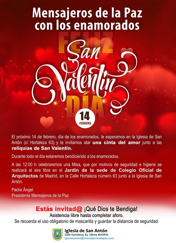 Mensajeros de la Paz, con los enamorados