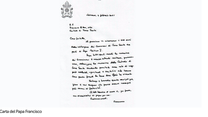 Carta del Papa