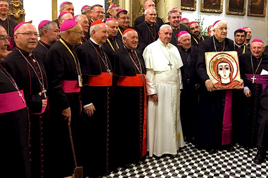 Obispos chilenos con el Papa