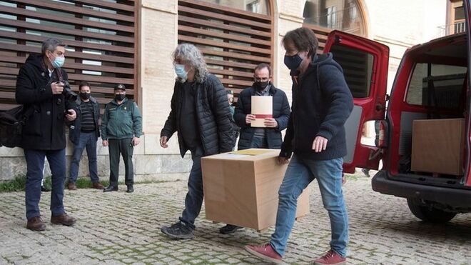 Llegan al Museo de Barbastro las primeras 28 piezas de las 111 que deben regresar a Aragón desde Lleida