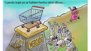 Cuando bajó ya se habían hecho otros dioses