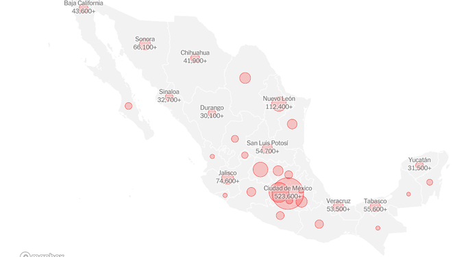 Mapa de incidencia México