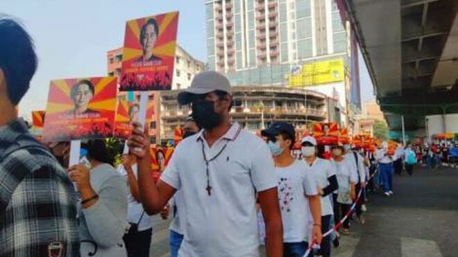 Manifestación pacífica