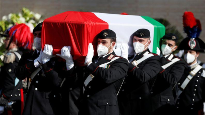 Funeral de De Luca Anastassio y Vittorio Iacovacci