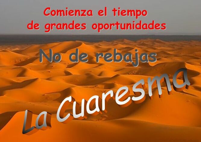 Un Dios de opurtunidades, no de rebajas