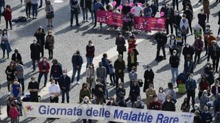 Pancarta Día de las Enfermedades raras