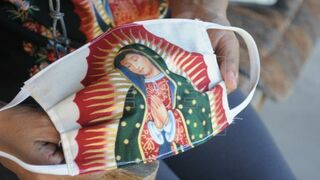 Mascarilla de la Virgen de Guadalupe