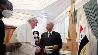 Francisco, con el presidente de Irak