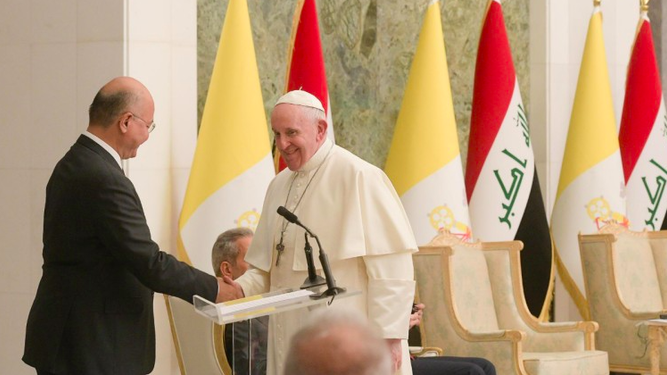 El presidente iraquí recordó la importancia de la visita del Papa a Irak.