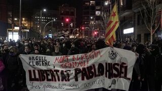 La detención de Hasél, detonante de las movilizaciones.