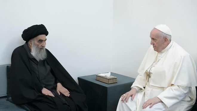 Una imagen para la historia: el Papa Francisco, con Ali Al Sistani