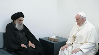 Una imagen para la historia: el Papa Francisco, con Ali Al Sistani