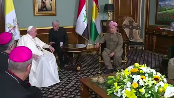 Francisco, con el presidente del Kurdistán iraquí