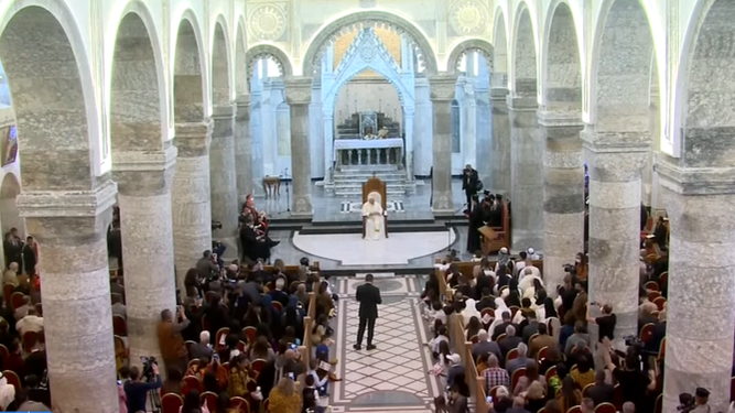 El Papa, en Qaraqosh