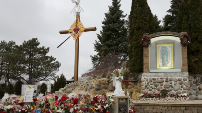 Altar a la Guadalupana en Illinois