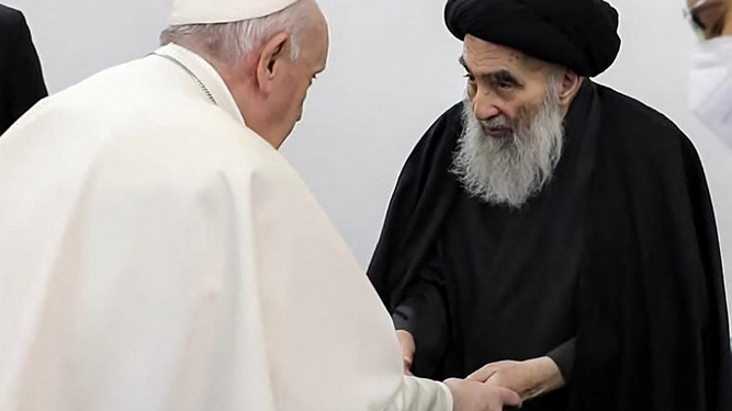 El Papa y Al-Sistani