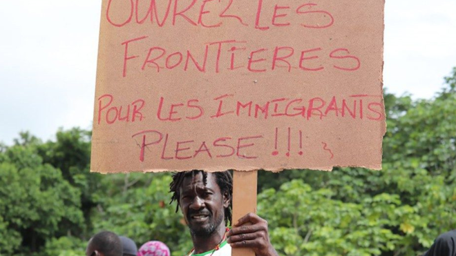 Frontera de emigrantes