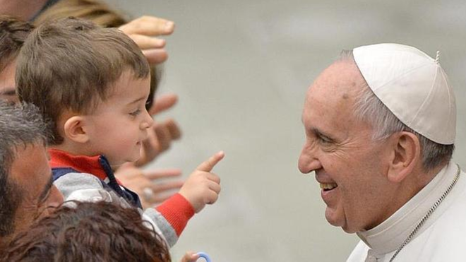 El Papa y el niño