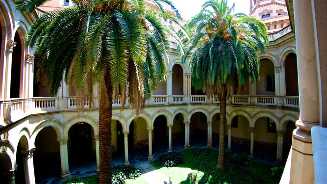 Interior del Seminario de Barcelona.