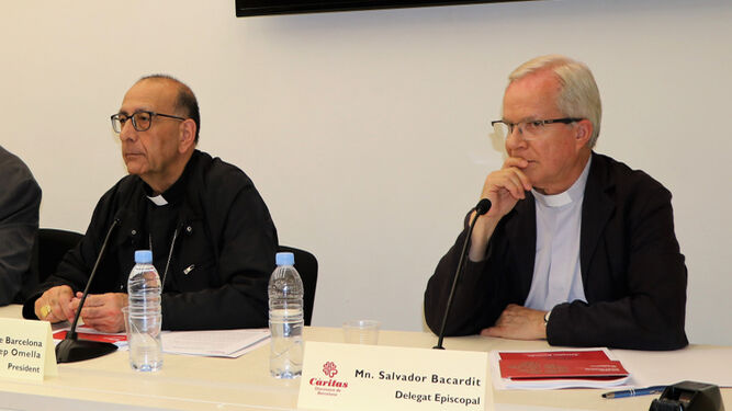 El cardenal Juan José Omella y Salvador Bacardit.
