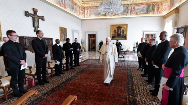 Audiencia del Papa al Colegio Belga