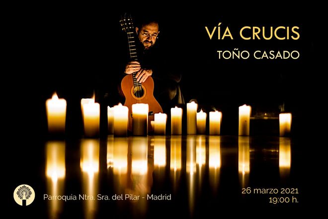 'Vía Crucis' de Toño Casado en la parroquia del Pilar