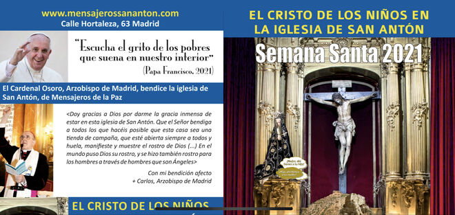 Misas al aire libre, y saetas vía Whatsapp: la Iglesia de San Antón publica su programación de Semana Santa 2021