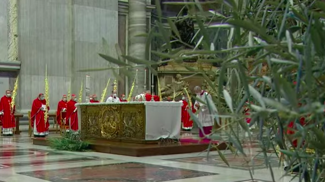 Procesión de las palmas en San Pedro