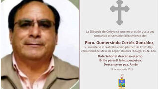Enluta a diócesis de Celaya asesinato de sacerdote