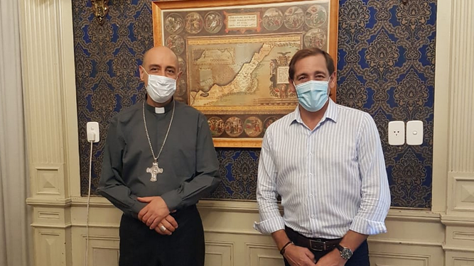 TUcho Fernández con el intendente