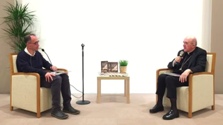 Osoro, y Olaizola, durante el coloquio