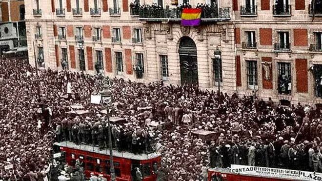 Proclamación de la II República en Madrid