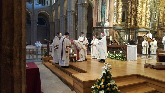 Misa Crismal en la Catedral de Santiago