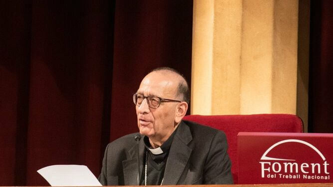 Cardenal Omella durante su intervención.