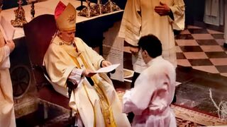 Cañizares presidió el Rito de Admisión.