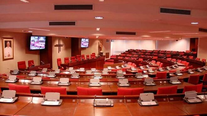 La sala de la Plenaria, vacía