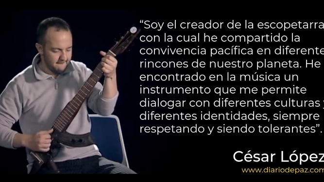 César López, creador de la escopetarra